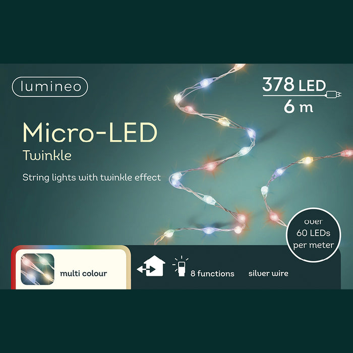 Kaemingk Micro Led Muti-Colour Twinkle Extra Dense (600cm)