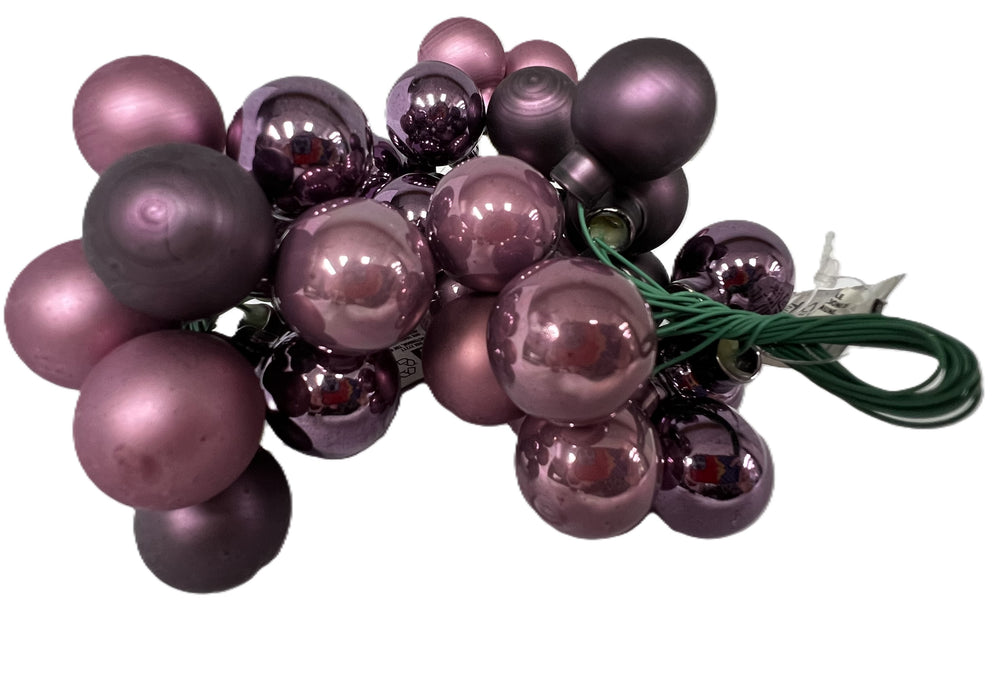 Koopman Xmas Mini Ball On Wire 20Mm Purple