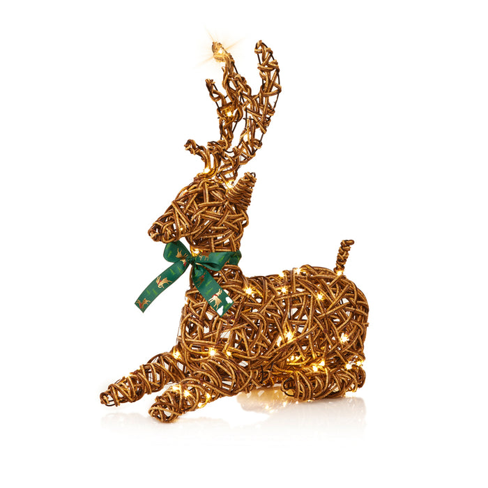 Premier 80 LED's Lying Reindeer (47cm)