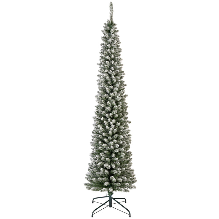 Kaemingk Snowy Pencil Pine (240cm)