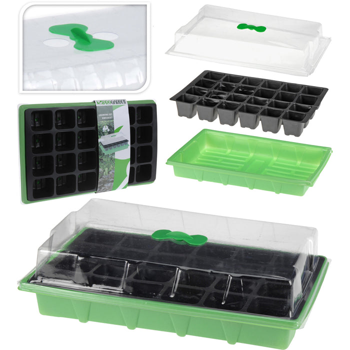 Koopman Seeder Tray Set Of 3 Pieces With Green Air Switch