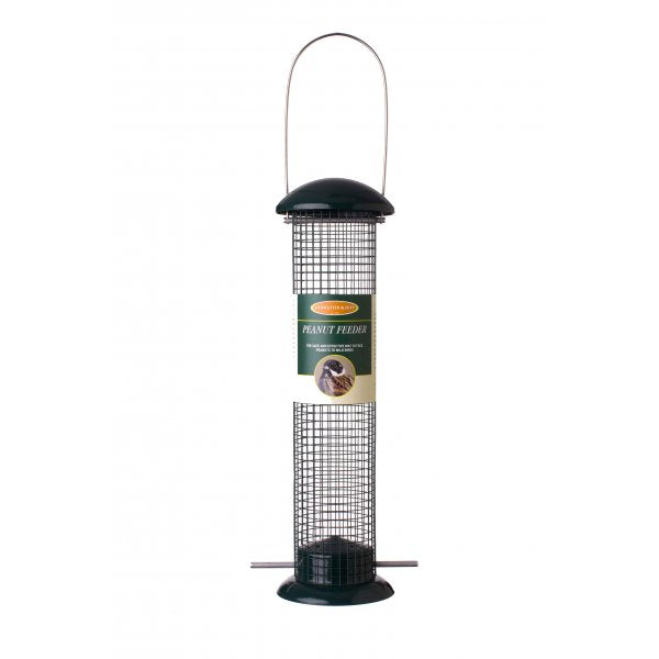 Johnston & Jeff Green Cast Metal Peanut Feeder 30cm