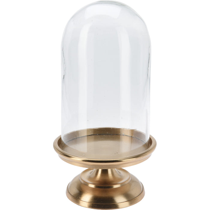 Koopman Dome Glass With Gold Aluminium Base