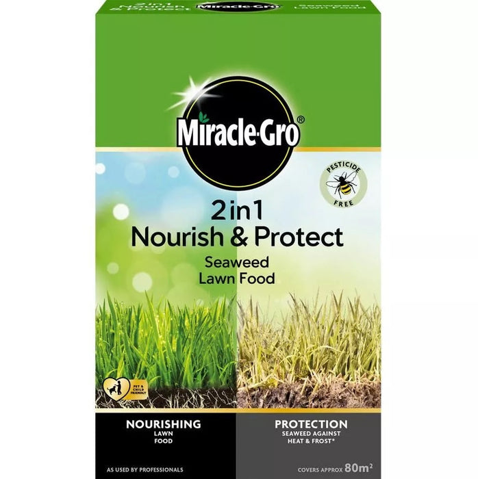 Miracle-Gro Nourish & Protect Seaweed Lawn Food 80m2