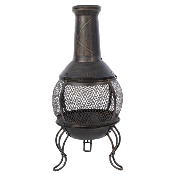 La Hacienda Leon Mesh Steel Chimenea Medium