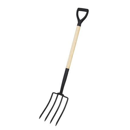 Koopman Fork With Wooden Handle Pp Grip In Black