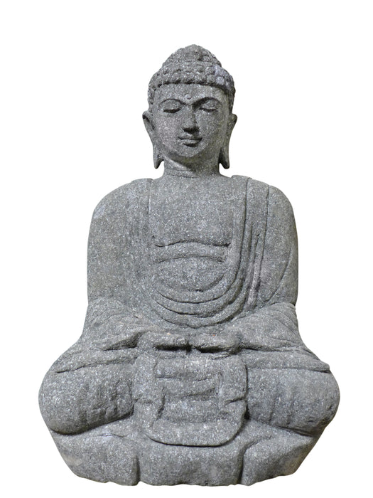 Buddha Sitting Japanese Natural Basanite Stone 75cm