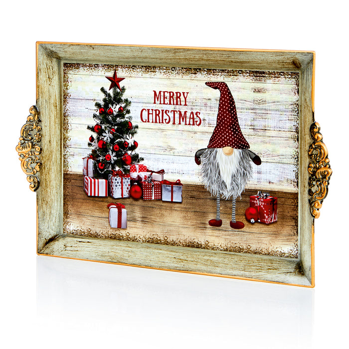 Premier Xmas Tray With Gonk Design (39 X 25cm)