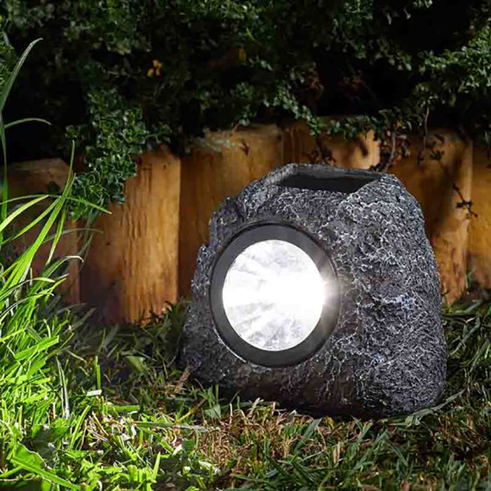 Smart Solar Granite Rock Spotlight - 4 PC Carry Pack 3L