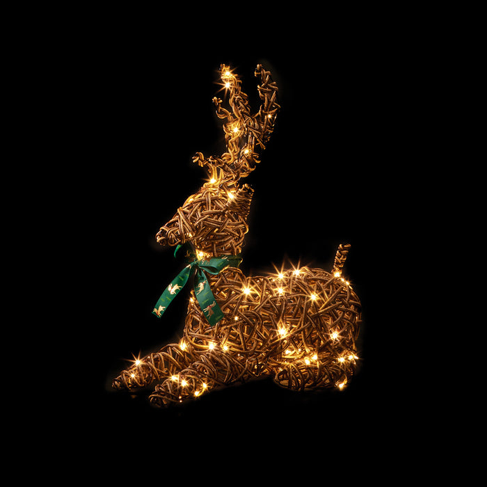 Premier 80 LED's Lying Reindeer (47cm)