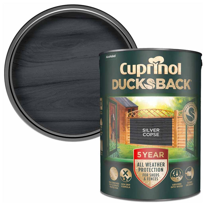 Cuprinol Ducksback 5Ltr - Silver Copse