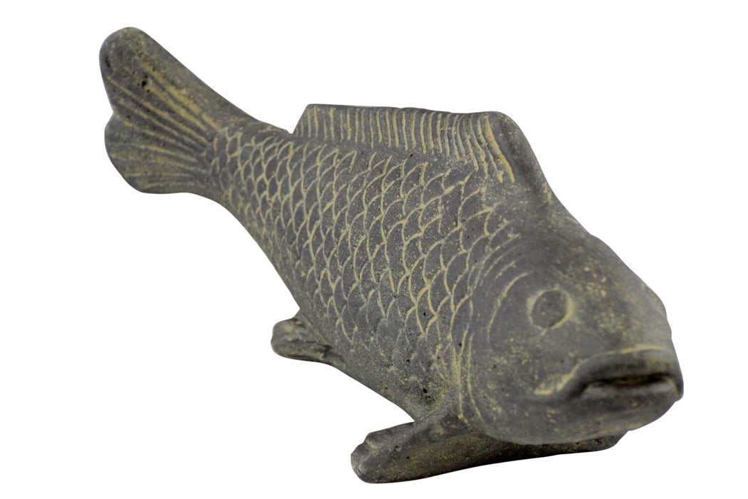 Stone Carved Fish on Base 40cm