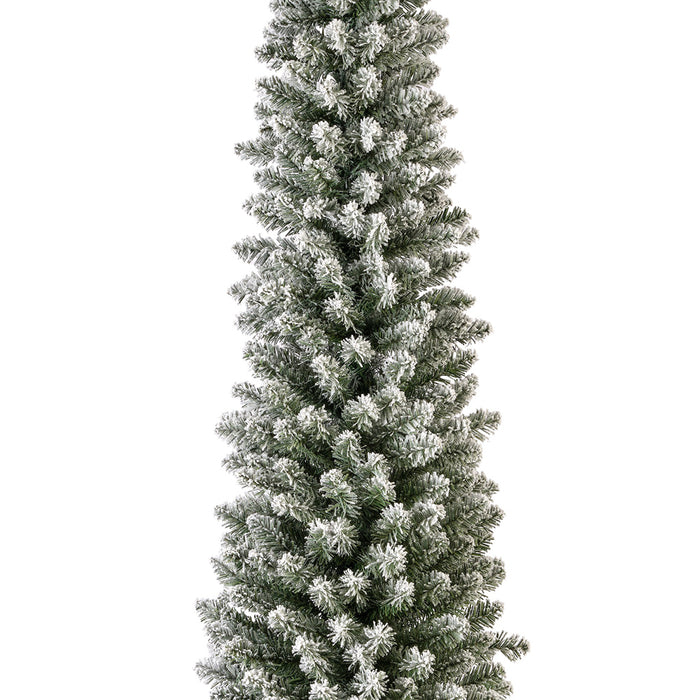 Kaemingk Snowy Pencil Pine (240cm)