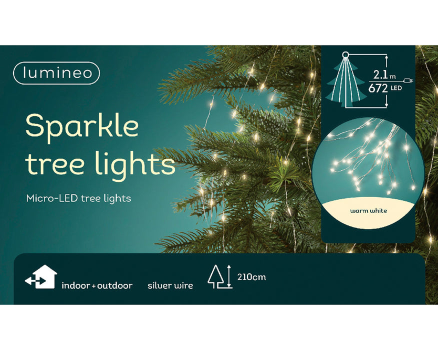 Kaemingk Micro Led Warm White Tree Bunch Lights (210cm)