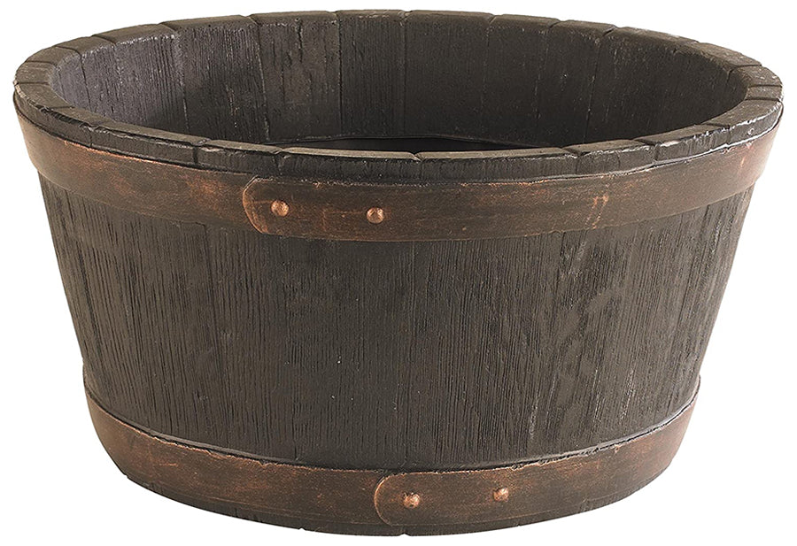 STR  Oakwood Barrel Planter