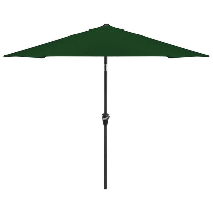 NOVA Antigua 2.4m Round Aluminium Garden Parasol - Crank & Tilt - Green