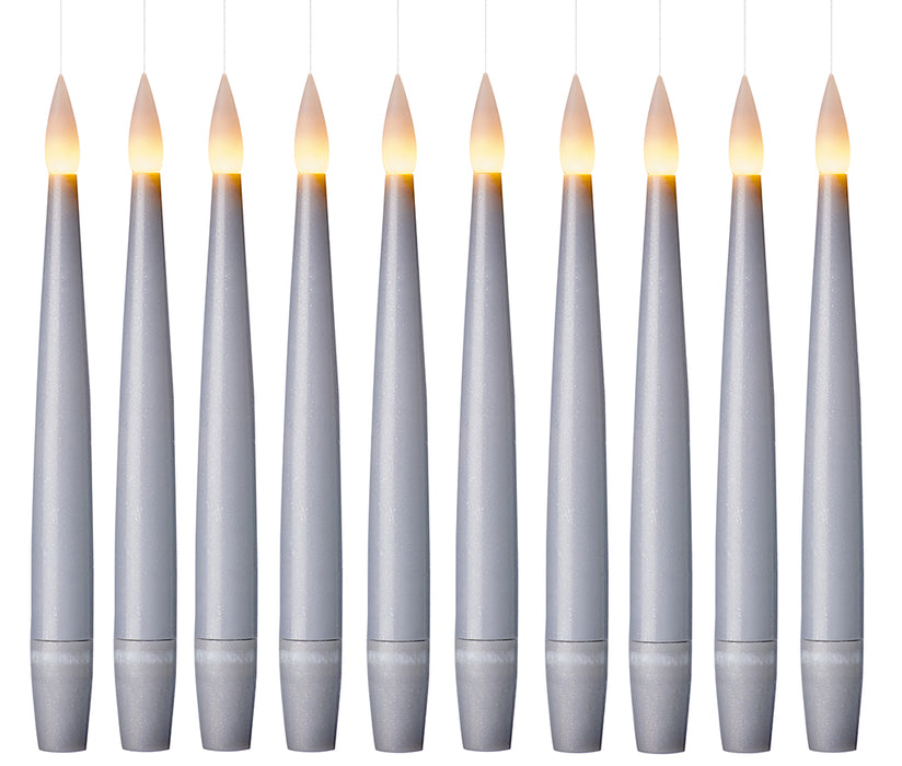 Premier Silver Floating Candle (15cm) - Set Of 10