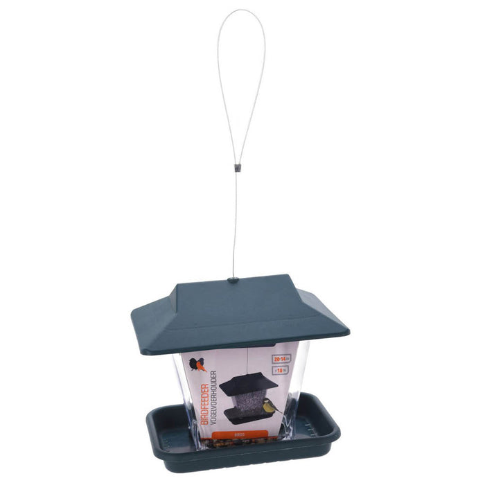 Koopman Bird Feeder House Ps Middle Part & Pp Roof & Bottom Metal Hanger