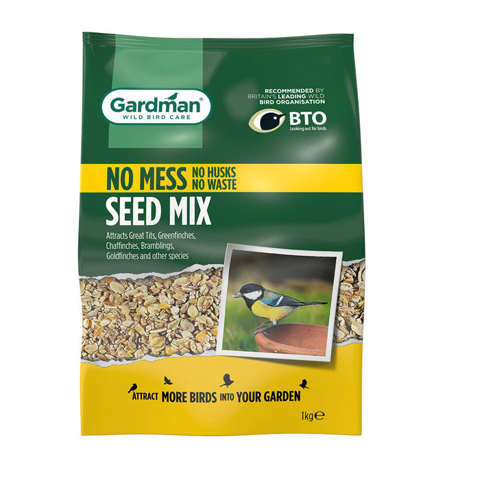 GARDMAN No Mess Seed Mix 1kg