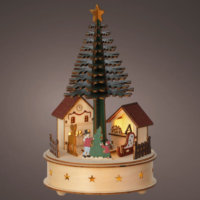 Kaemingk Led  Christmas Tree Scenery Plywood