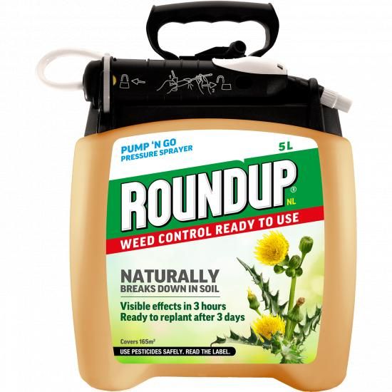 Roundup Natural Weed Control Ready To Use Pump 'n Go 5Ltr