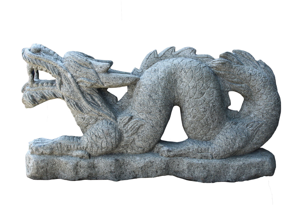 Luck Dragon Natural Basanite Stone 110cm