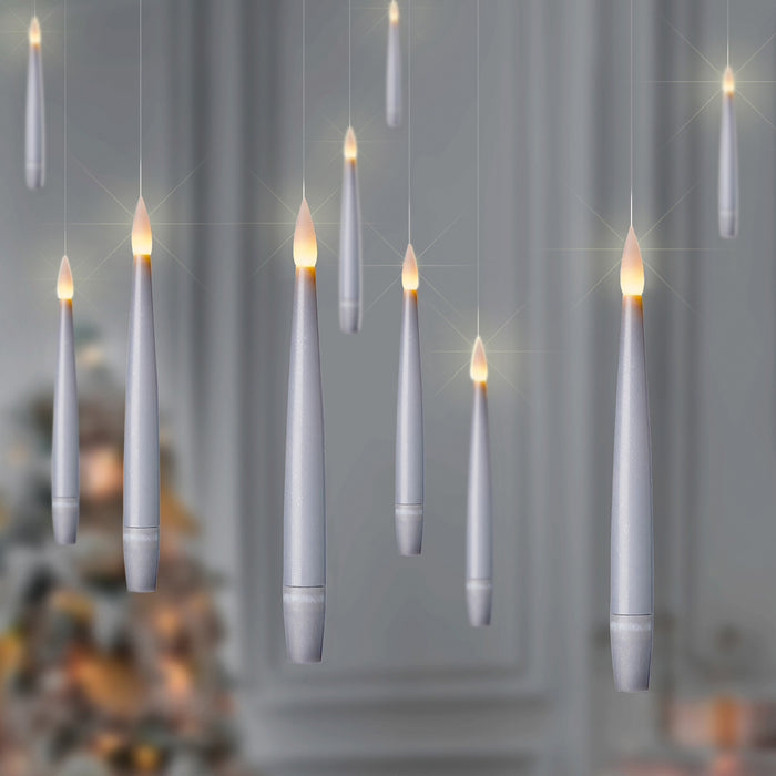 Premier Silver Floating Candle (15cm) - Set Of 10