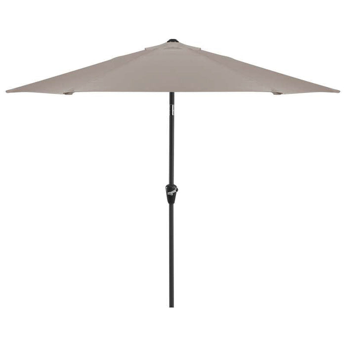 NOVA Antigua 3m Round Aluminium Garden Parasol - Crank & Tilt - Taupe