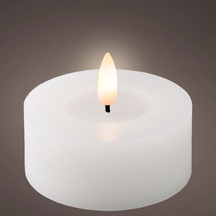 Kaemingk Led White Flat Top Tealight (6cm)