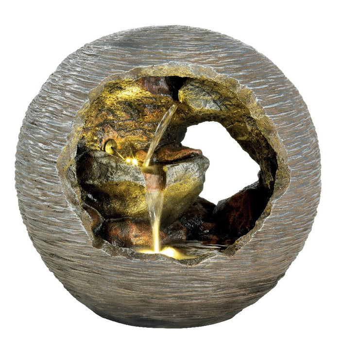 Kaemingk LED Poly Bowl Rock Fountain