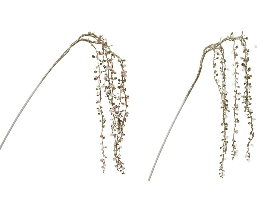 Kaemingk Hanging Willow Spray With Glitters