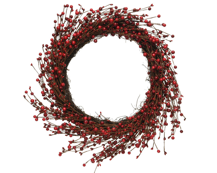 Kaemingk 60cm Red Berry Wreath