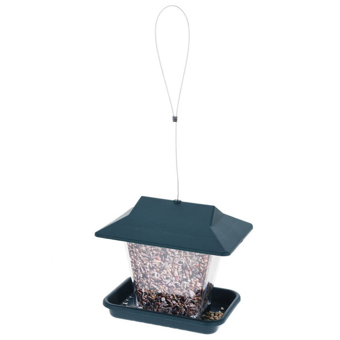 Koopman Bird Feeder House Ps Middle Part & Pp Roof & Bottom Metal Hanger