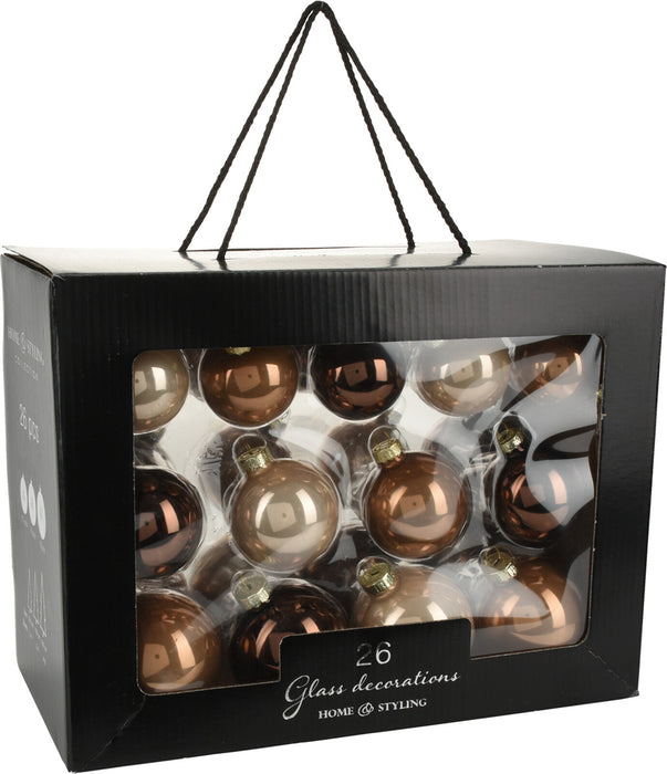 Koopman Baubles Set 26 Pieces Pearl