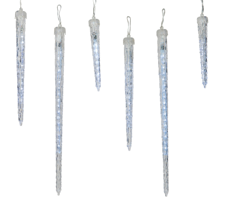 KMG 76-LED Icicle Cool-White Light Bulb Display