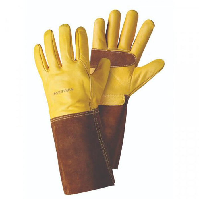 Briers Ultimate Golden Leather Gauntlets Lrg / Size 9