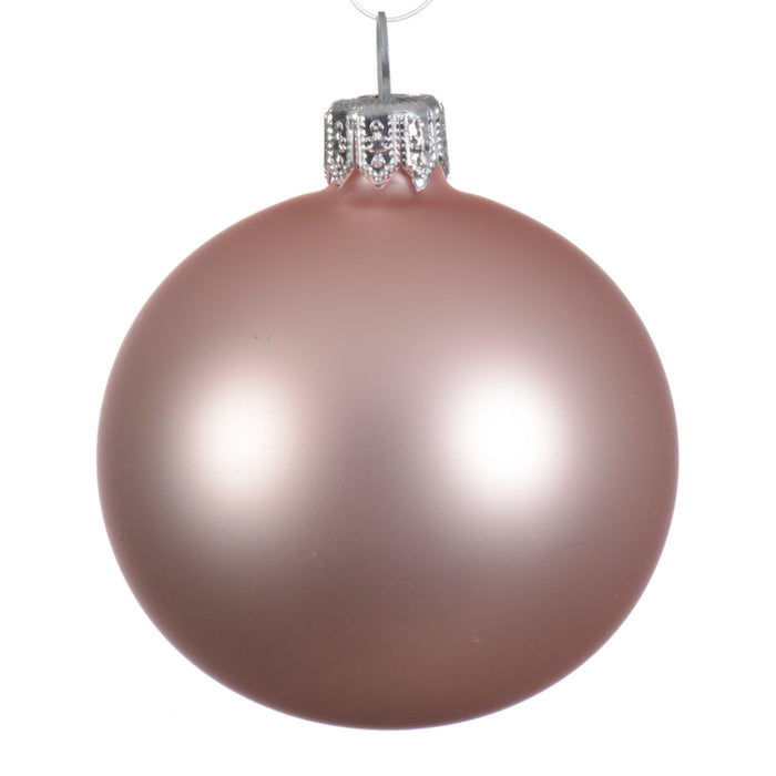 Kaemingk Blush Pink Matt Bauble Glass (8cm)