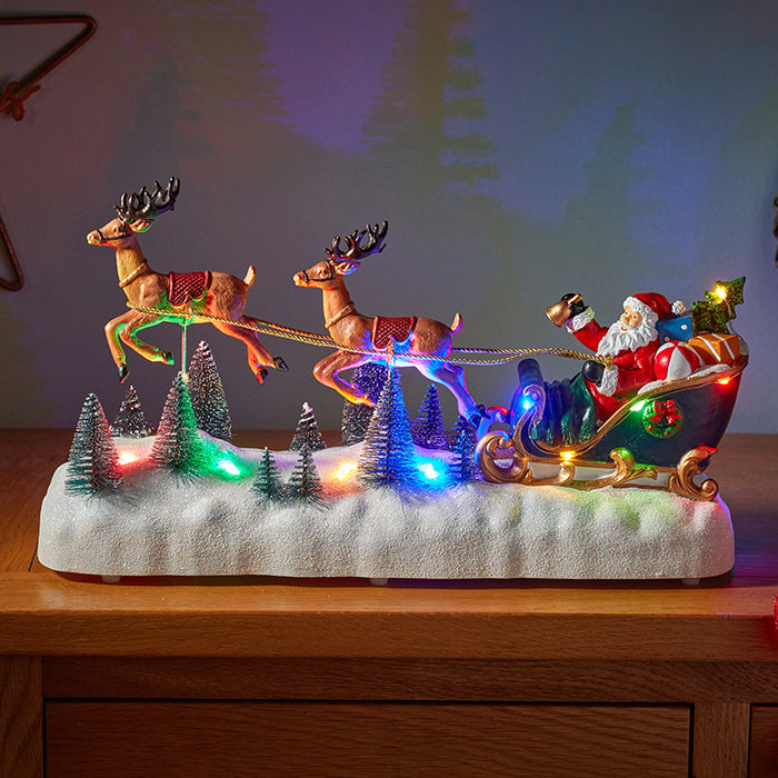 Smart Garden Flying Reindeer! Sleighscene