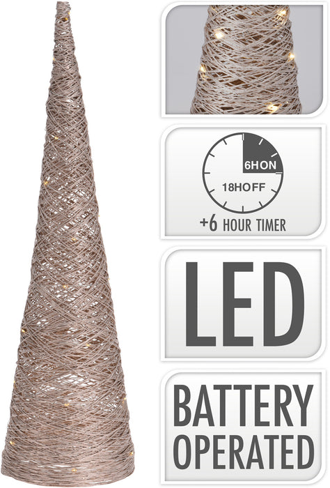 Koopman Cone with 30 LED 60cm Gold