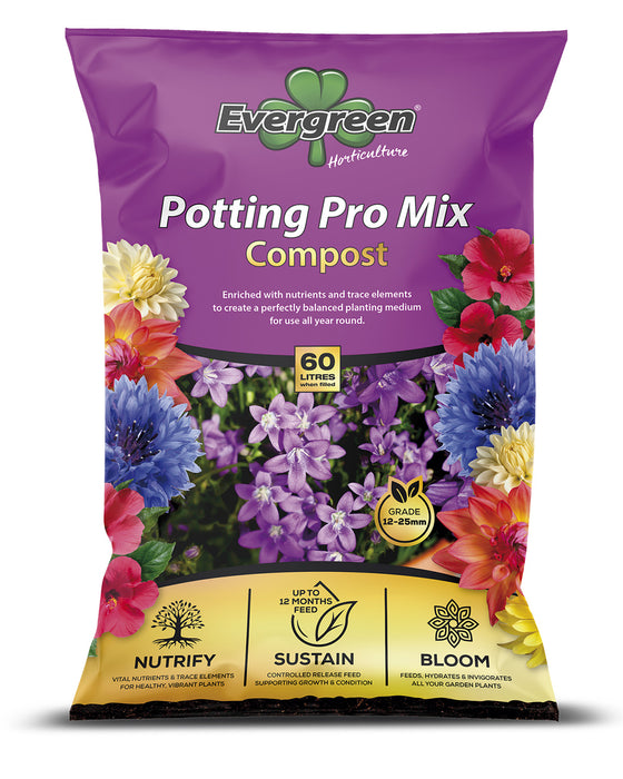 Evergreen Potting Pro-Mix Compost 60Ltr