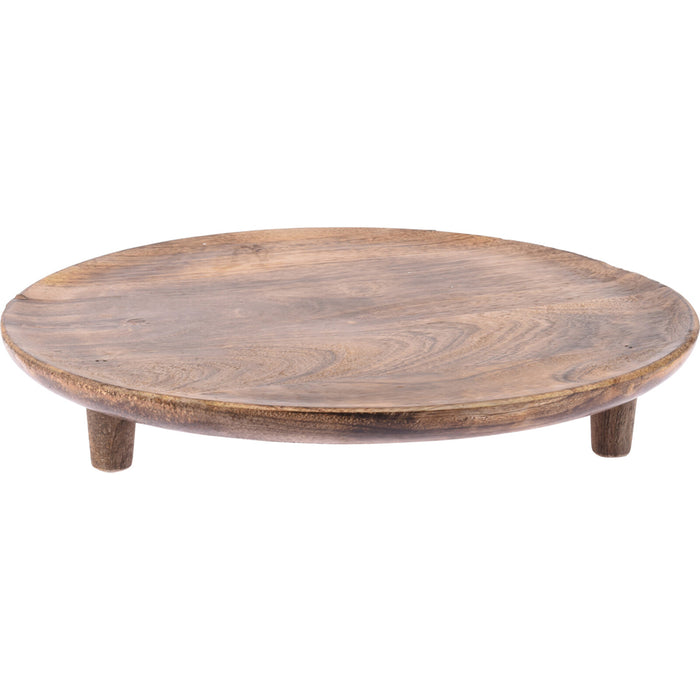 Koopman Round Wooden Tray (38cm)