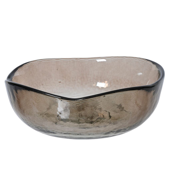 Kaemingk Brown Bowl Recycled Glass (5cm)