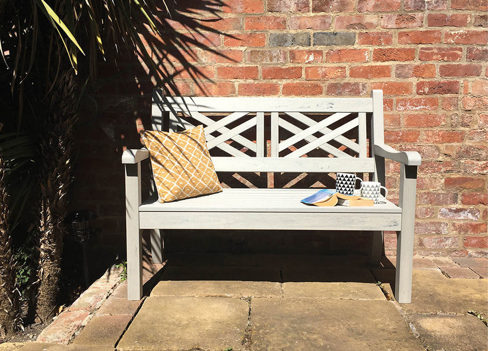 Otley 2 Seater Bench - Stone Grey