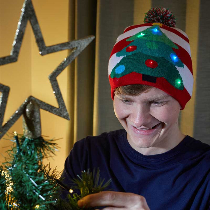 Smart Garden Flash! Party Beanie - Xmas Tree