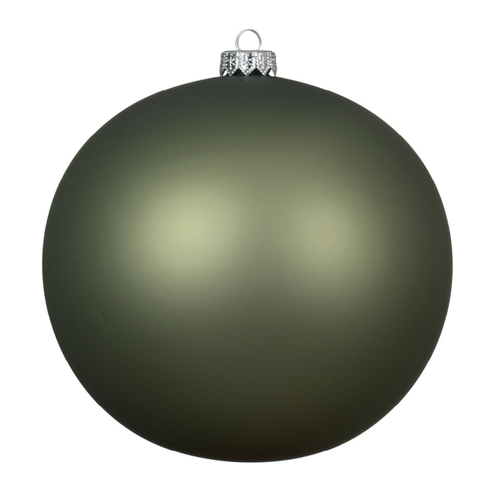 Kaemingk Rosemary Green Matt Baubles Glass (8cm)