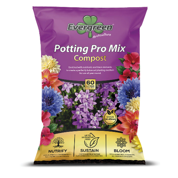 Evergreen Potting Pro-Mix Compost 60Ltr