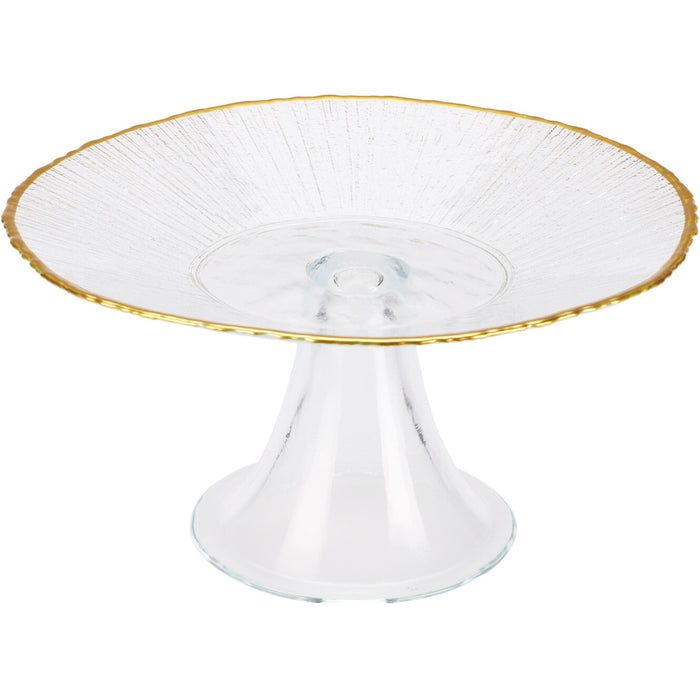 Koopman Cake Stand (21cm) Golden Rim