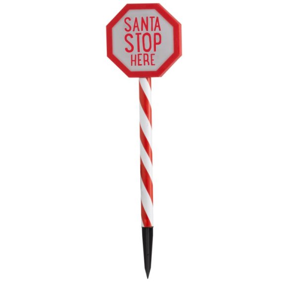 Smart Garden Santa Stop Here! Stake Light