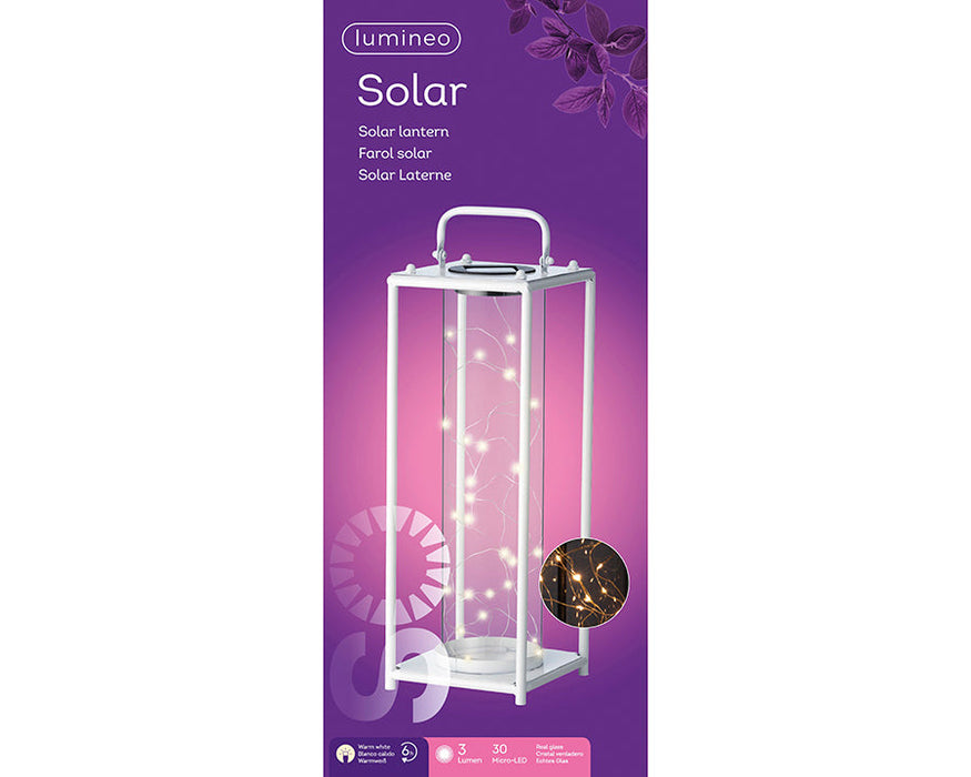 Kaemingk Virtus Solar Lantern Iron H42Cm