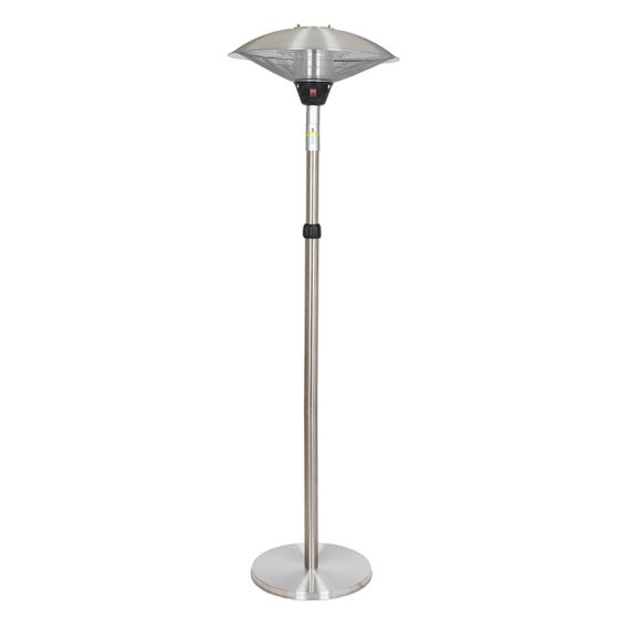 La Hacienda Adjustable Standing Heater Silver